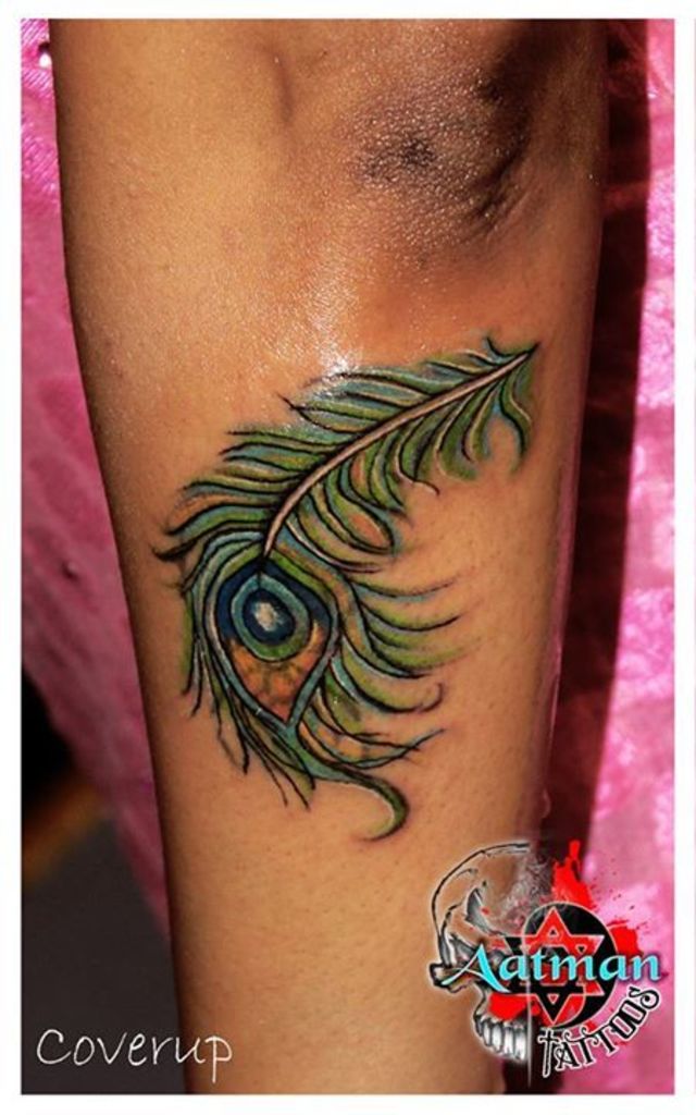 how to make peacock feather tattoo designs super tattoo designs  YouTube