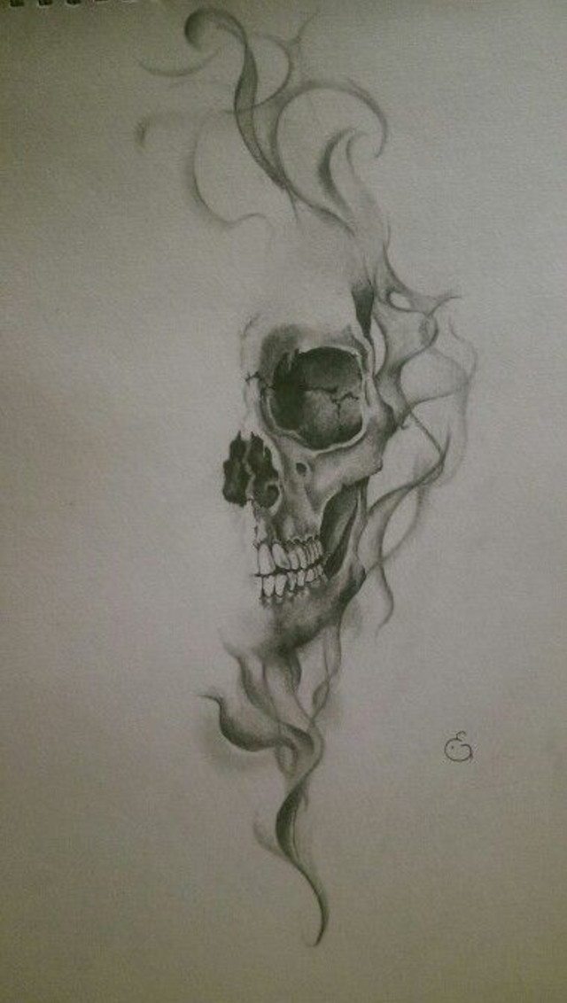 Share 94 about smoke skull tattoo latest  indaotaonec