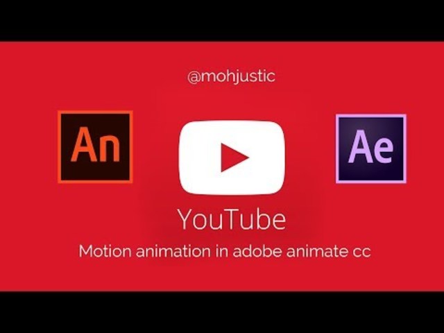 youtube logo motion animation in adobe animate cc