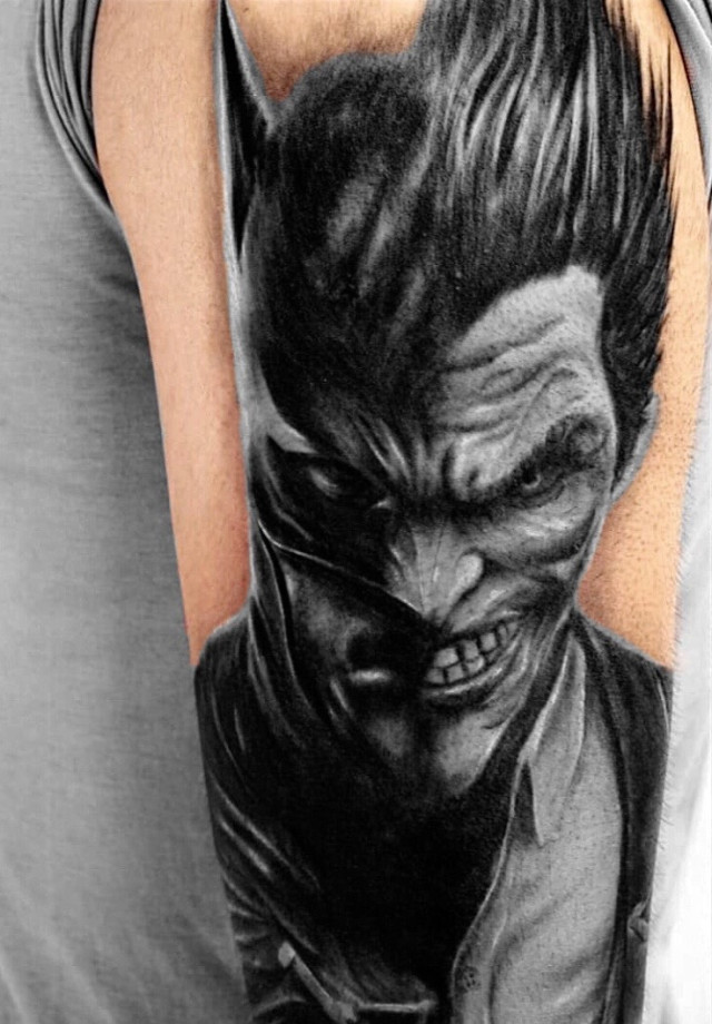 DC WORLD on Twitter My Joker batman tattoo looks epic in the sun today  httpstco9CbzemQd1n  Twitter