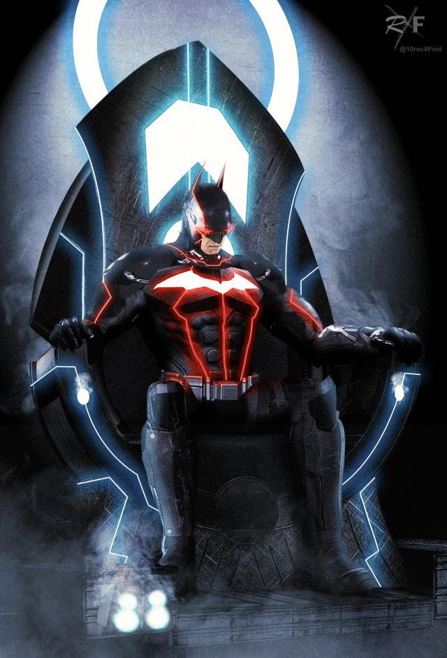 Batman and the Mobius Chair from JL Dark Apokolips War