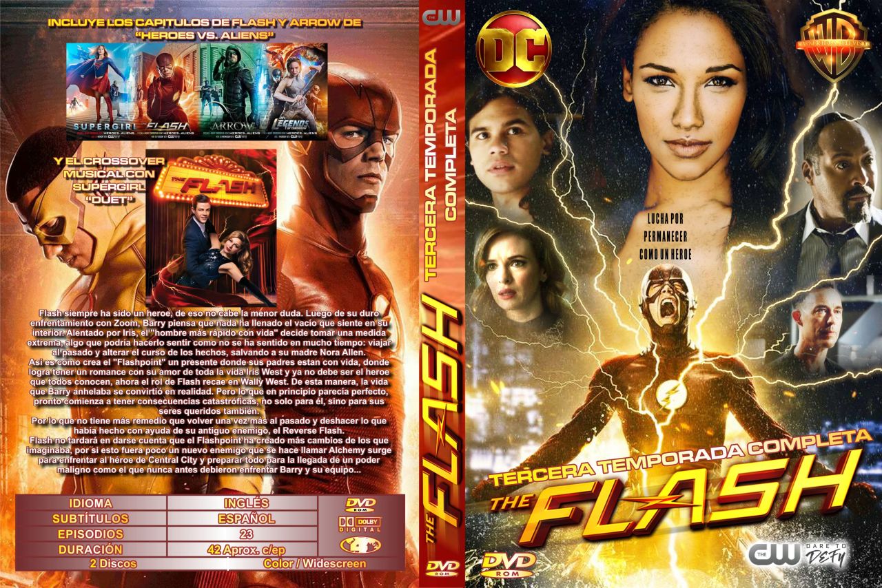 Tapa DVD The Flash - Temporada 3