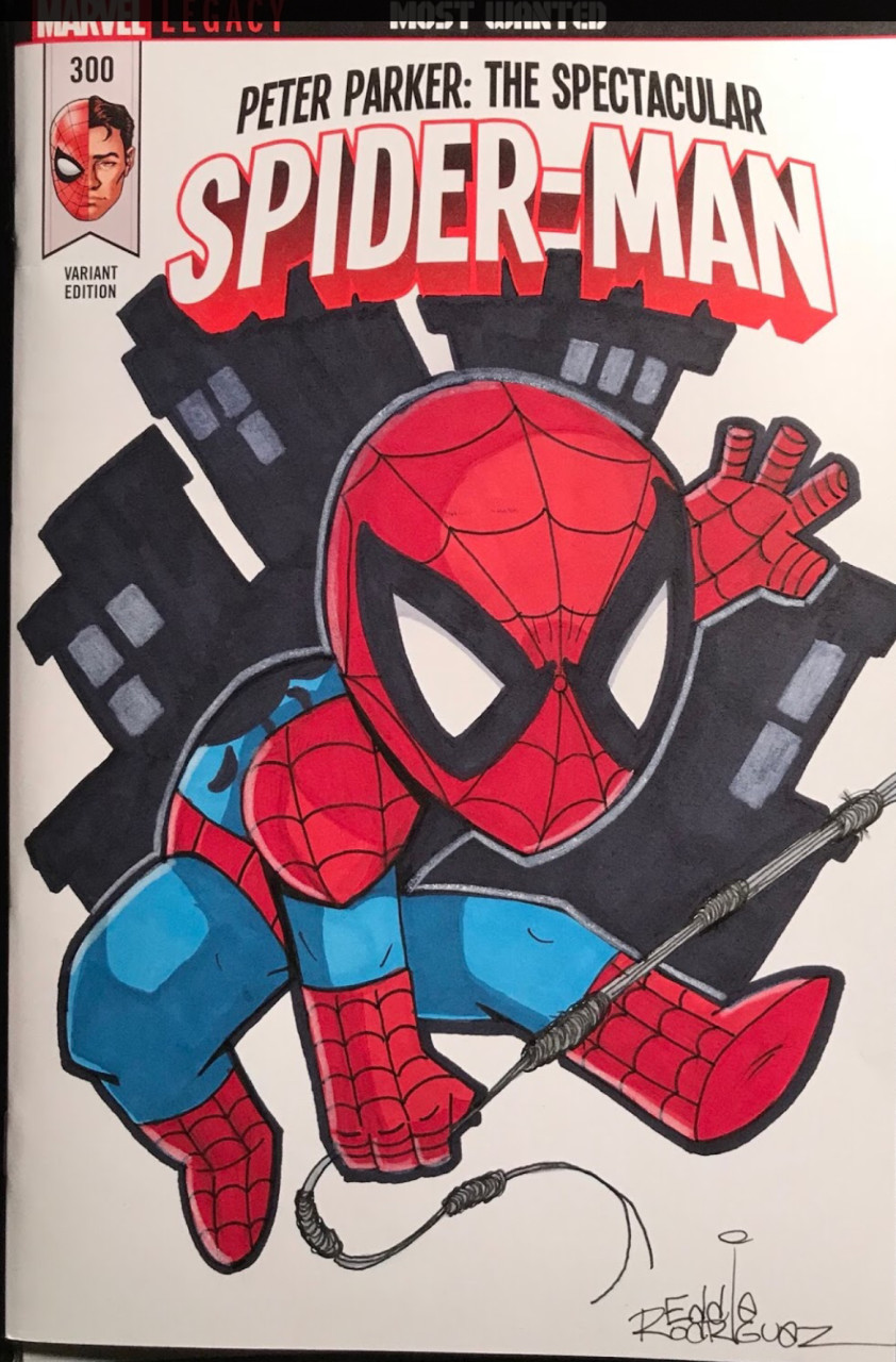 Peter Parker The Spectacular Spider-Man Blanks Sketch Variant