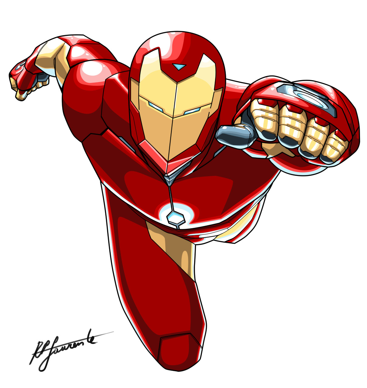 Iron Man Mark 20 in color