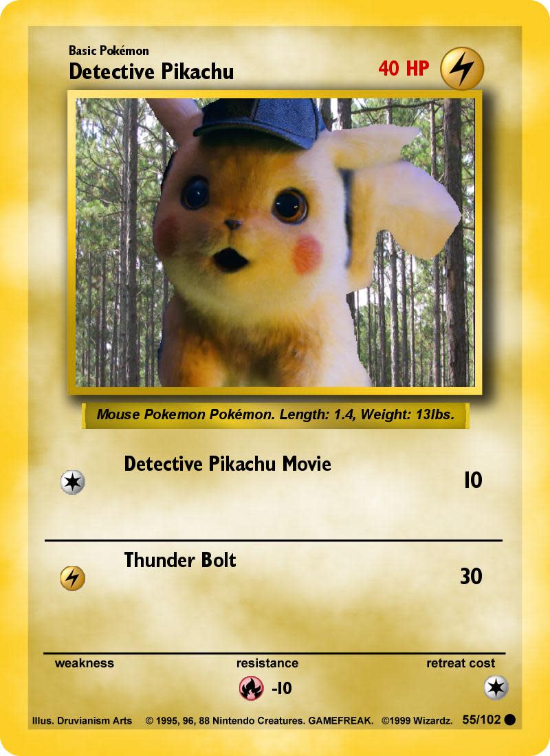 The Detective Pikachu Movie Card Promo