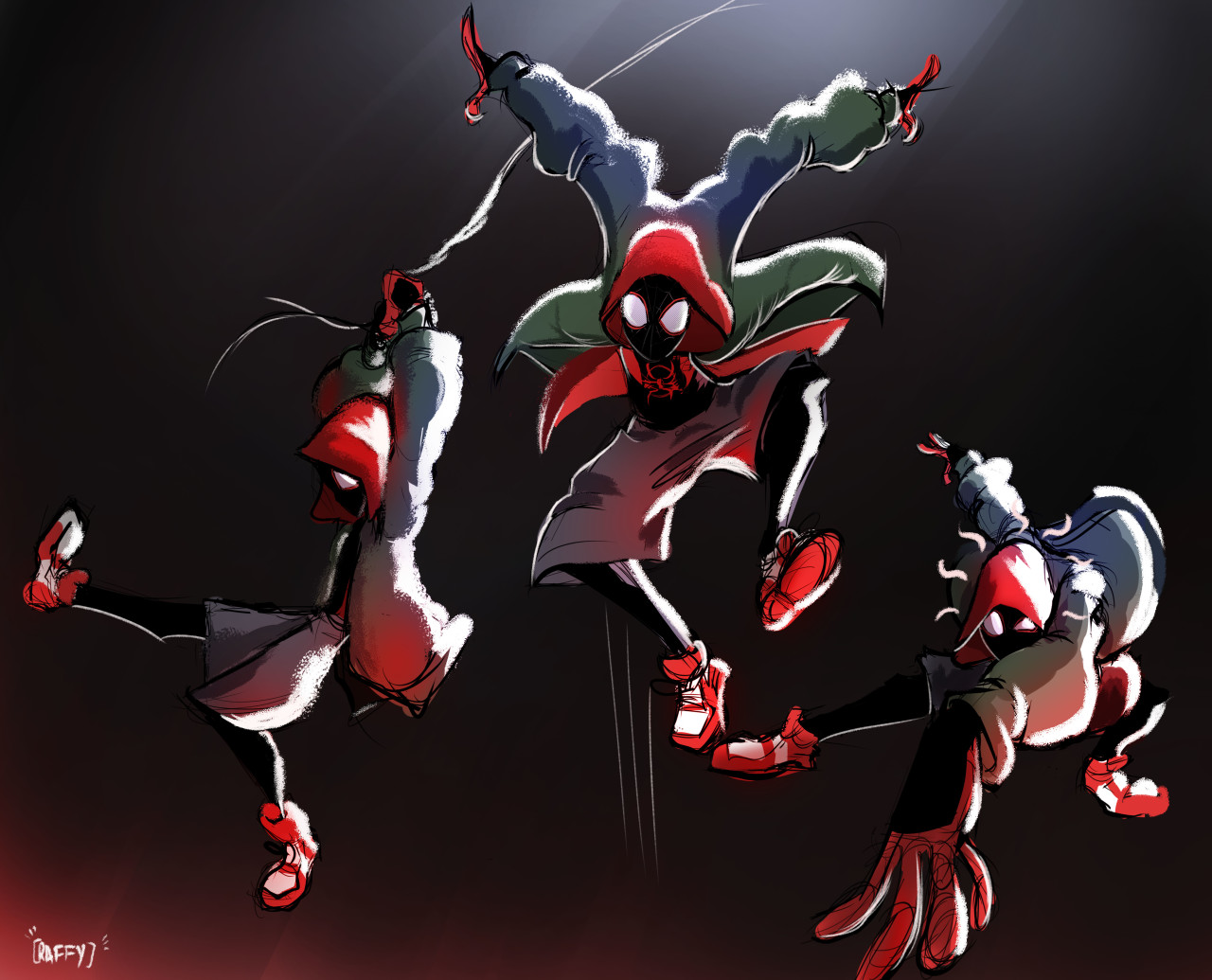 Miles Morales poses - Into the Spider-verse
