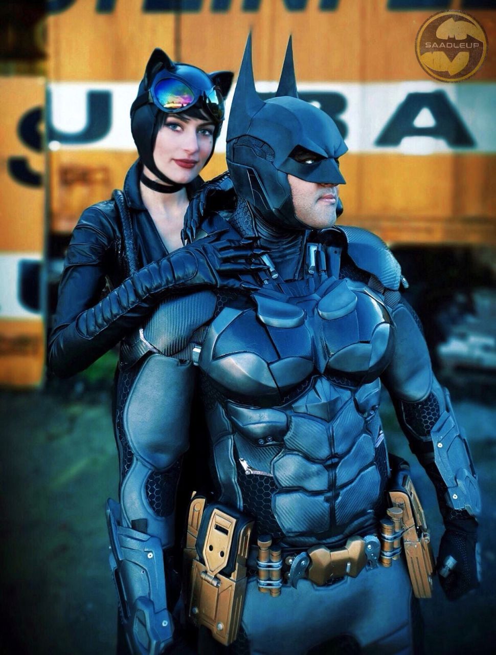 Batman Arkham Knight and Catwoman cosplay