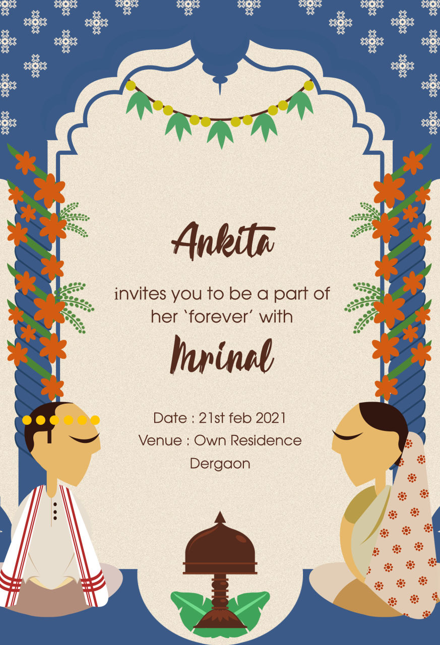 Assamese Wedding Card Design : 39 Best Funeral Reception Invitations Love Lives On / 7,349 likes ...
