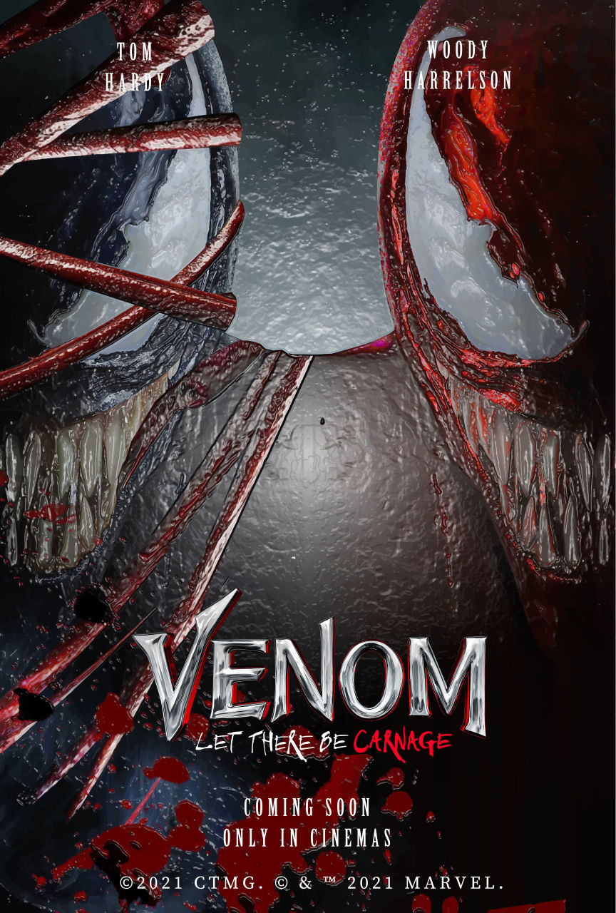 Venom Let There Be Carnage Affiche Film Cinéma Plaque Alu Poster Metal Print