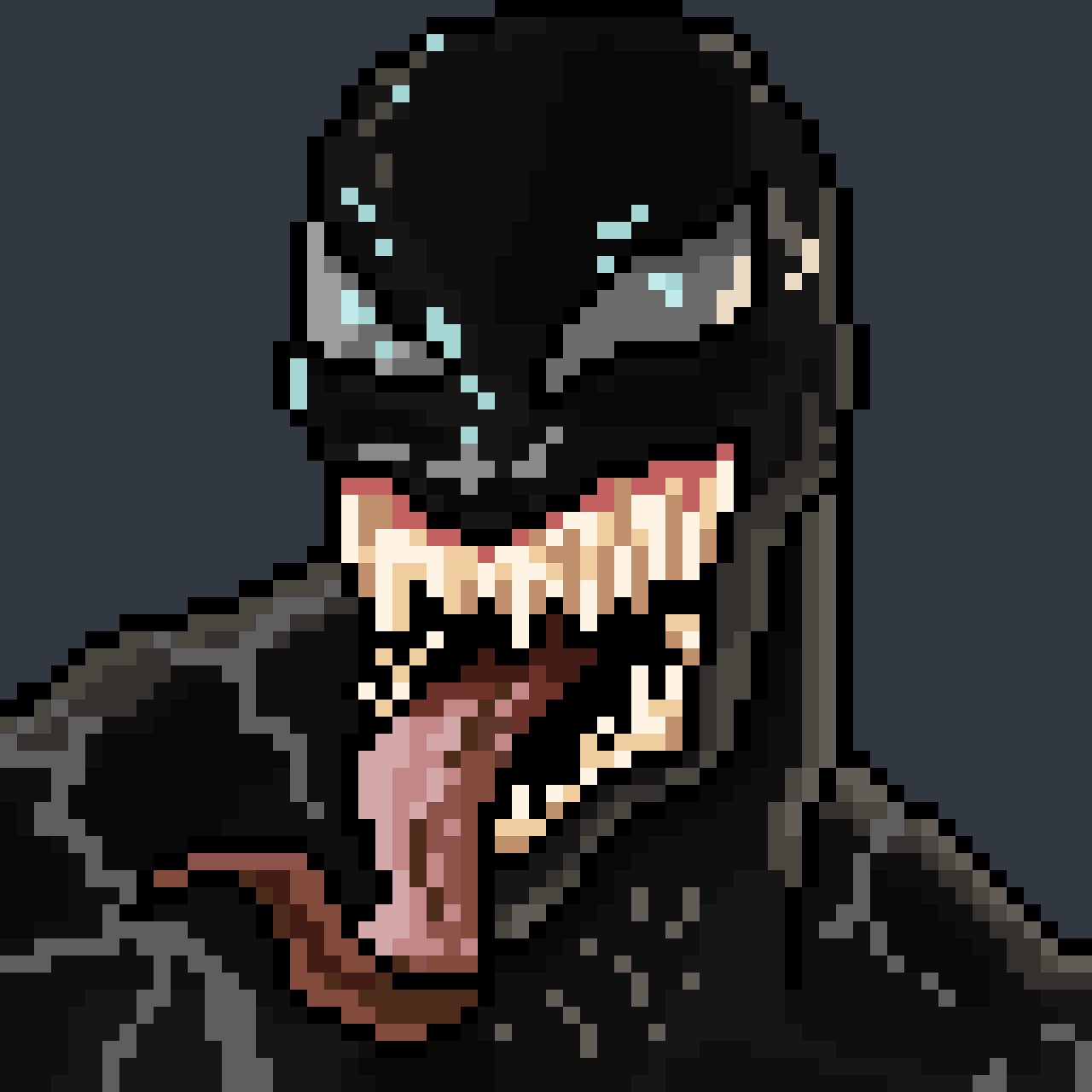 Minecraft Venom Pixel Art Grid - Pixel Art Grid Gallery