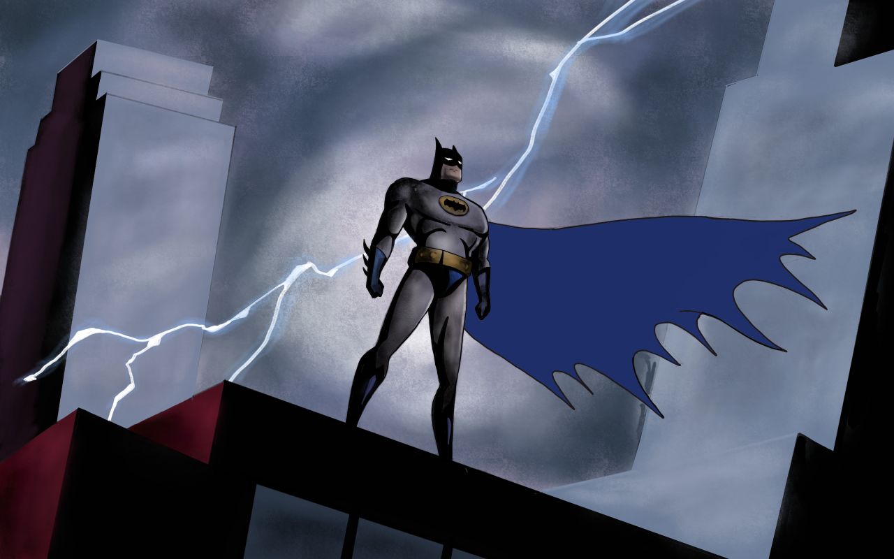 Batman: The Animated Series Title Card Recreation Study