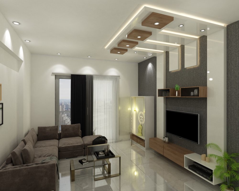 false ceiling tv cabinet