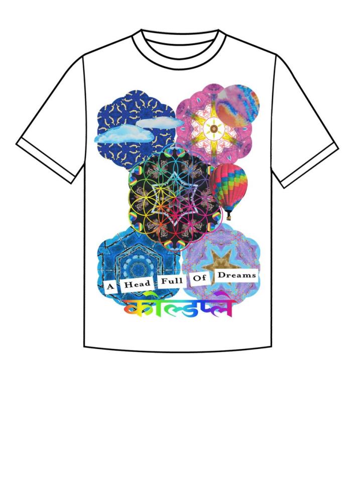 coldplay a head full of dreams t shirt