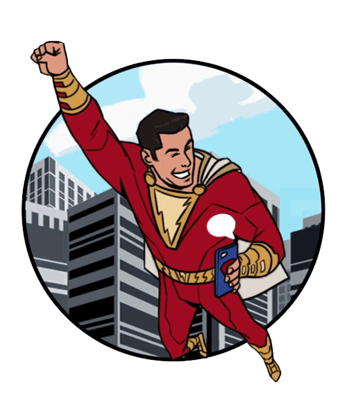 See artwork submitted to Create GIF stickers for SHAZAM!