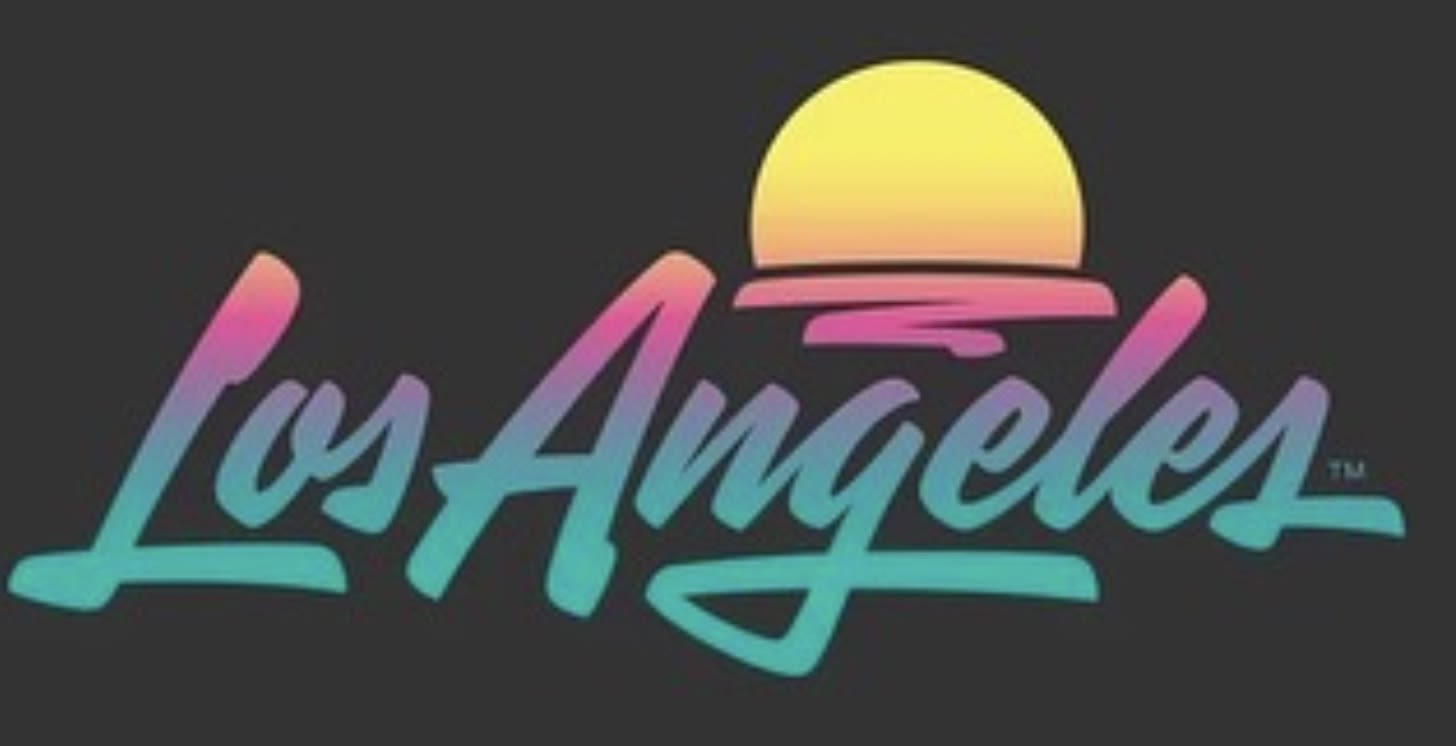 Los Angeles new logo 2021 black
